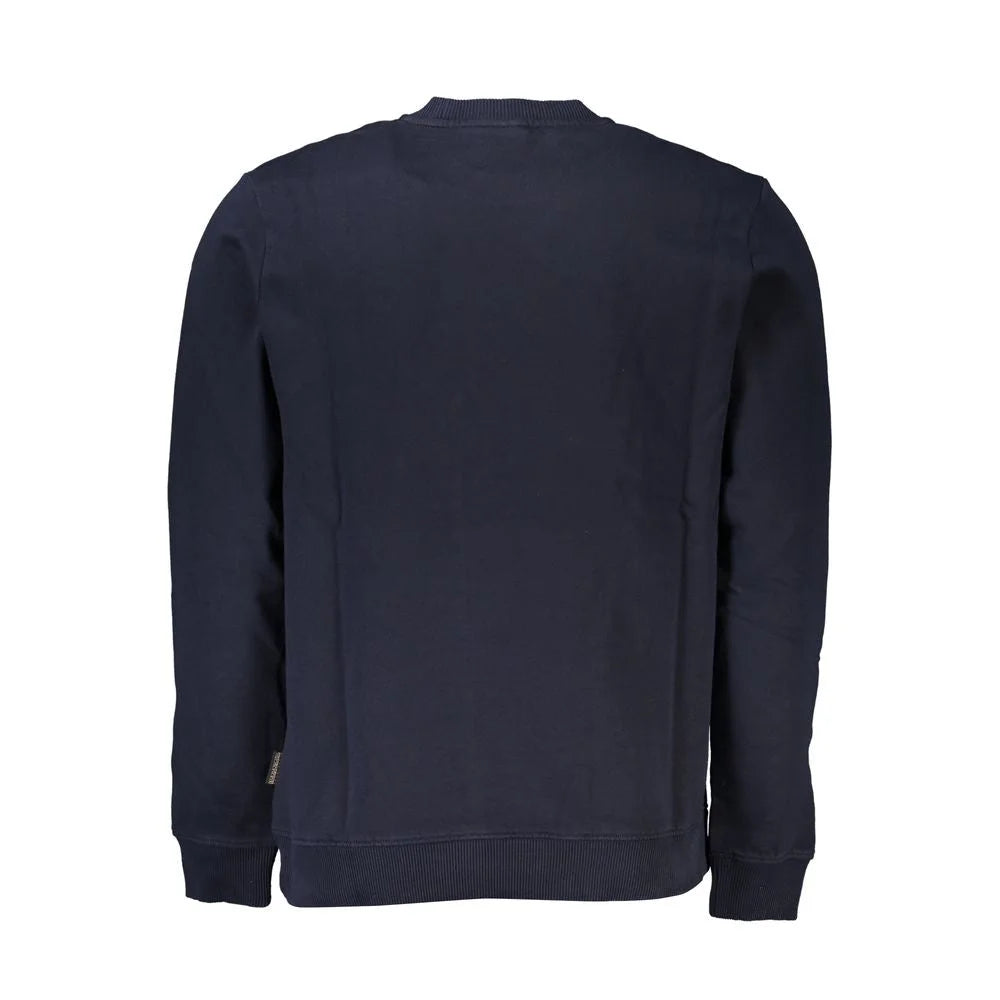 Napapijri Blue Cotton Men Sweater - Sweatshirts