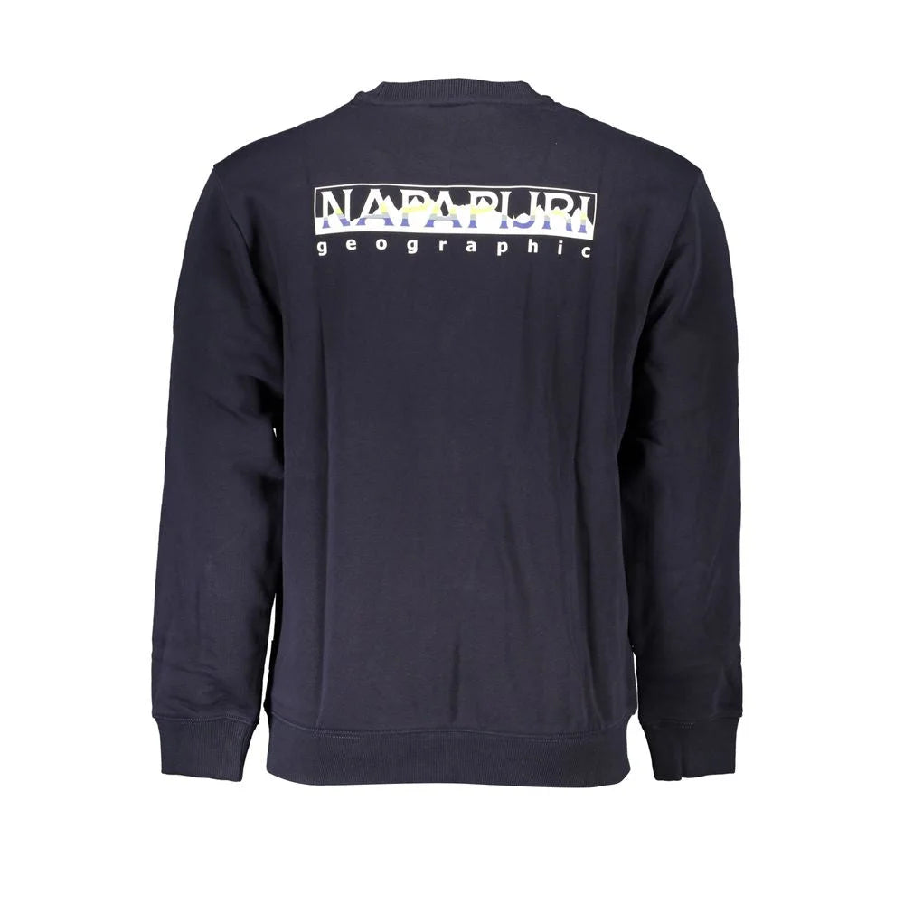 Napapijri Blue Cotton Men Sweater - T-Shirts