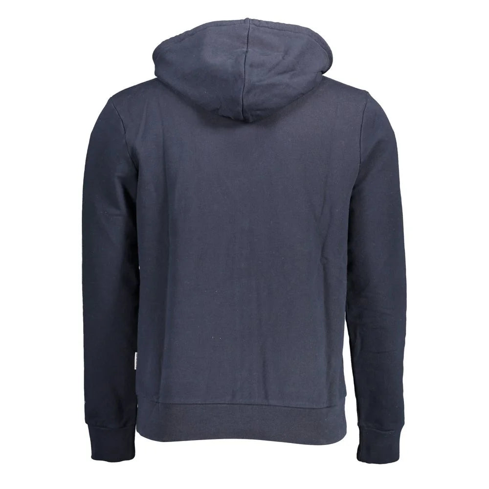 Napapijri Blue Cotton Men Sweater - XXL - Hoodies