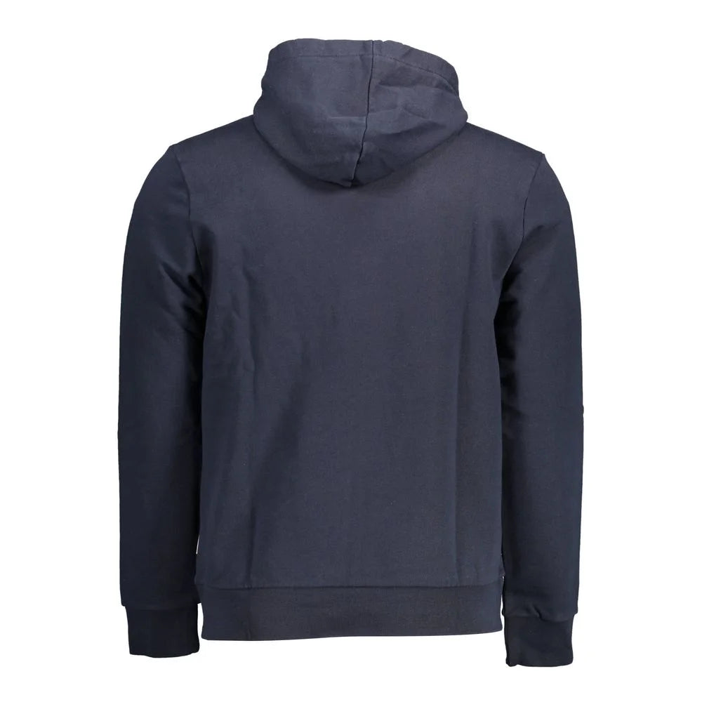 Napapijri Blue Cotton Men Sweater - XXL - Hoodies