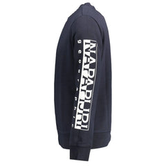 Napapijri Blue Cotton Men Sweater - XXL - Sweatshirts