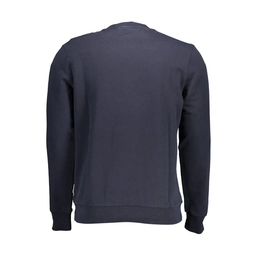 Napapijri Blue Cotton Men Sweater - XXL - Sweatshirts