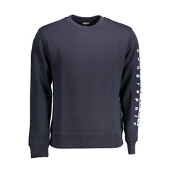 Napapijri Blue Cotton Men Sweater - XXL - Sweatshirts
