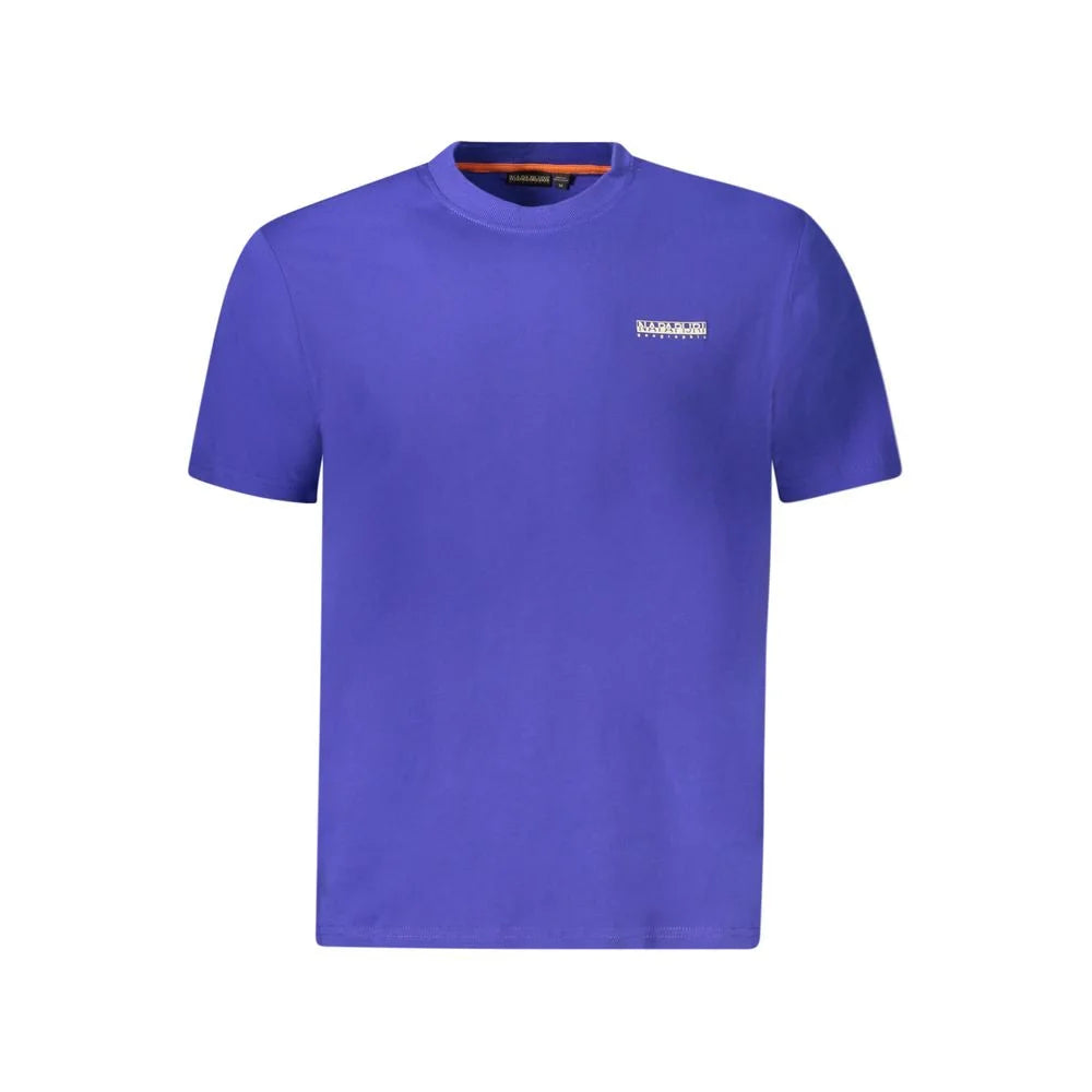 Napapijri Blue Cotton Men T-Shirt