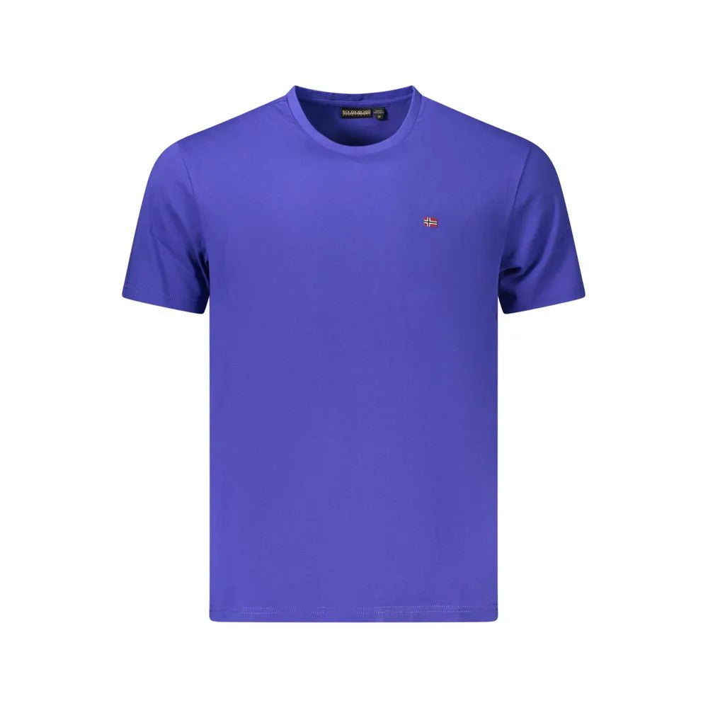 Napapijri Blue Cotton Men T-Shirt