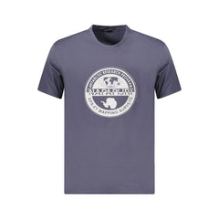 Napapijri Blue Cotton Men T-Shirt - T-Shirts