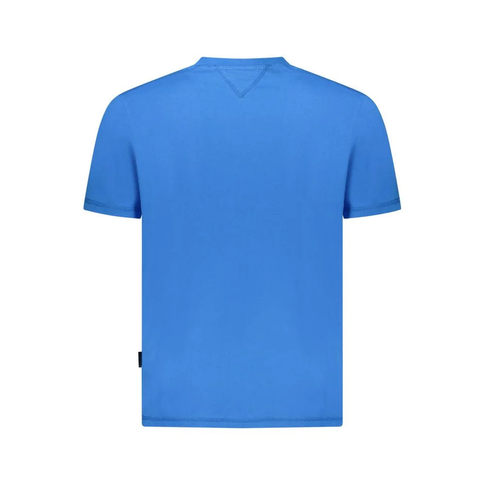 Napapijri Blue Cotton Men T-Shirt - T-Shirts