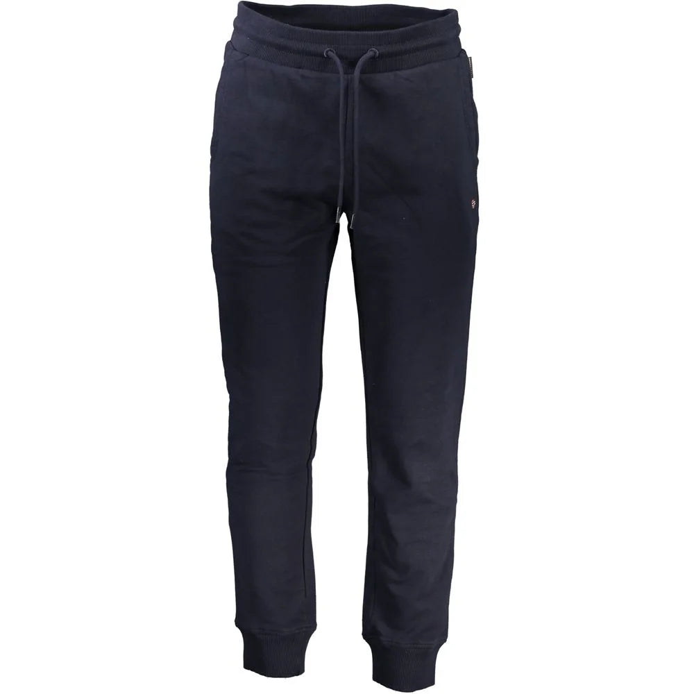 Napapijri Blue Cotton Pant - Joggers