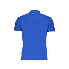Napapijri Blue Cotton Polo Shirt - M - Polos