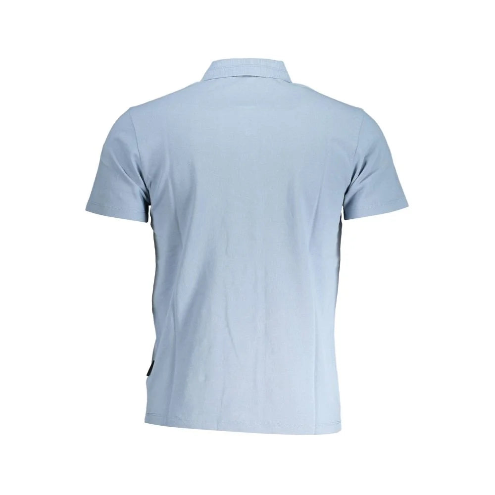 Napapijri Blue Cotton Polo Shirt - M - Polos