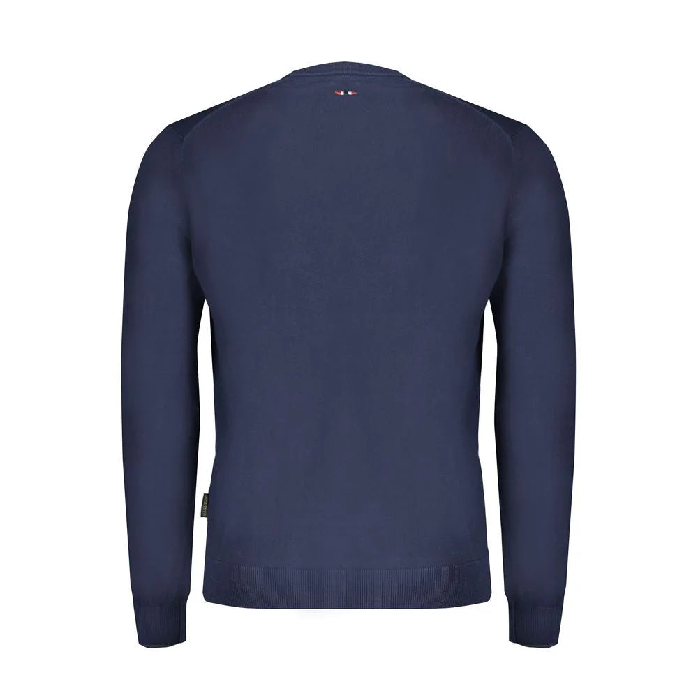 Napapijri Blue Cotton Sweater - S - Sweaters