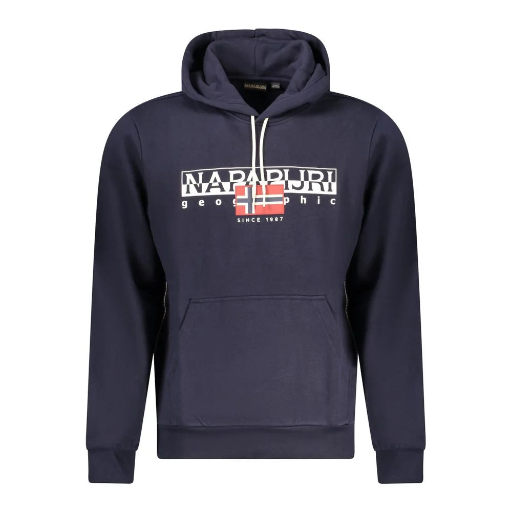 Napapijri Blue Cotton Sweatshirt - XXL - Hoodies