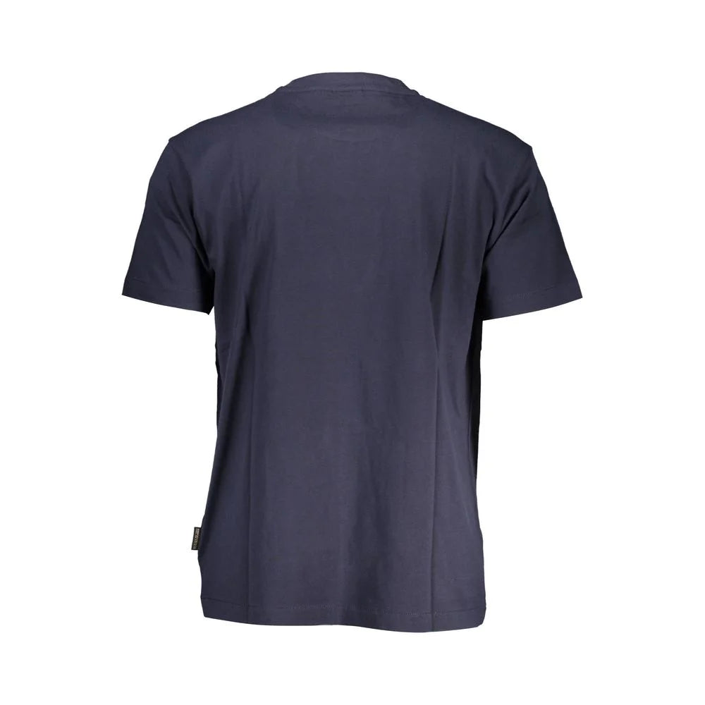 Napapijri Blue Cotton T-Shirt - L - T-Shirts