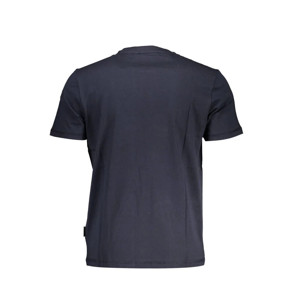 Napapijri Blue Cotton T-Shirt - S - T-Shirts