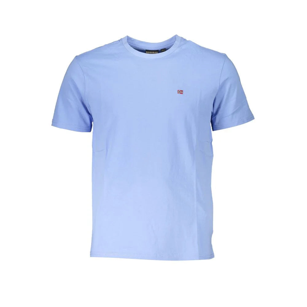 Napapijri Blue Cotton T-Shirt - T-Shirts