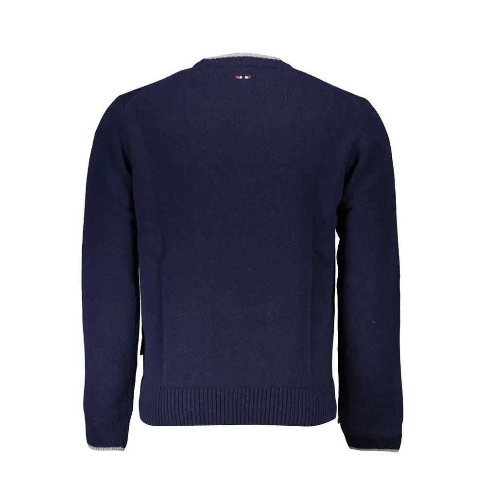 Napapijri Blue Fabric Men Sweater