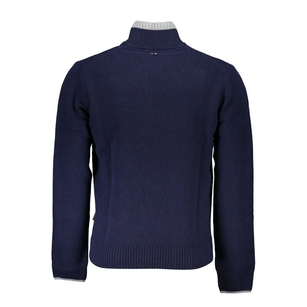 Napapijri Blue Fabric Sweater - Sweaters