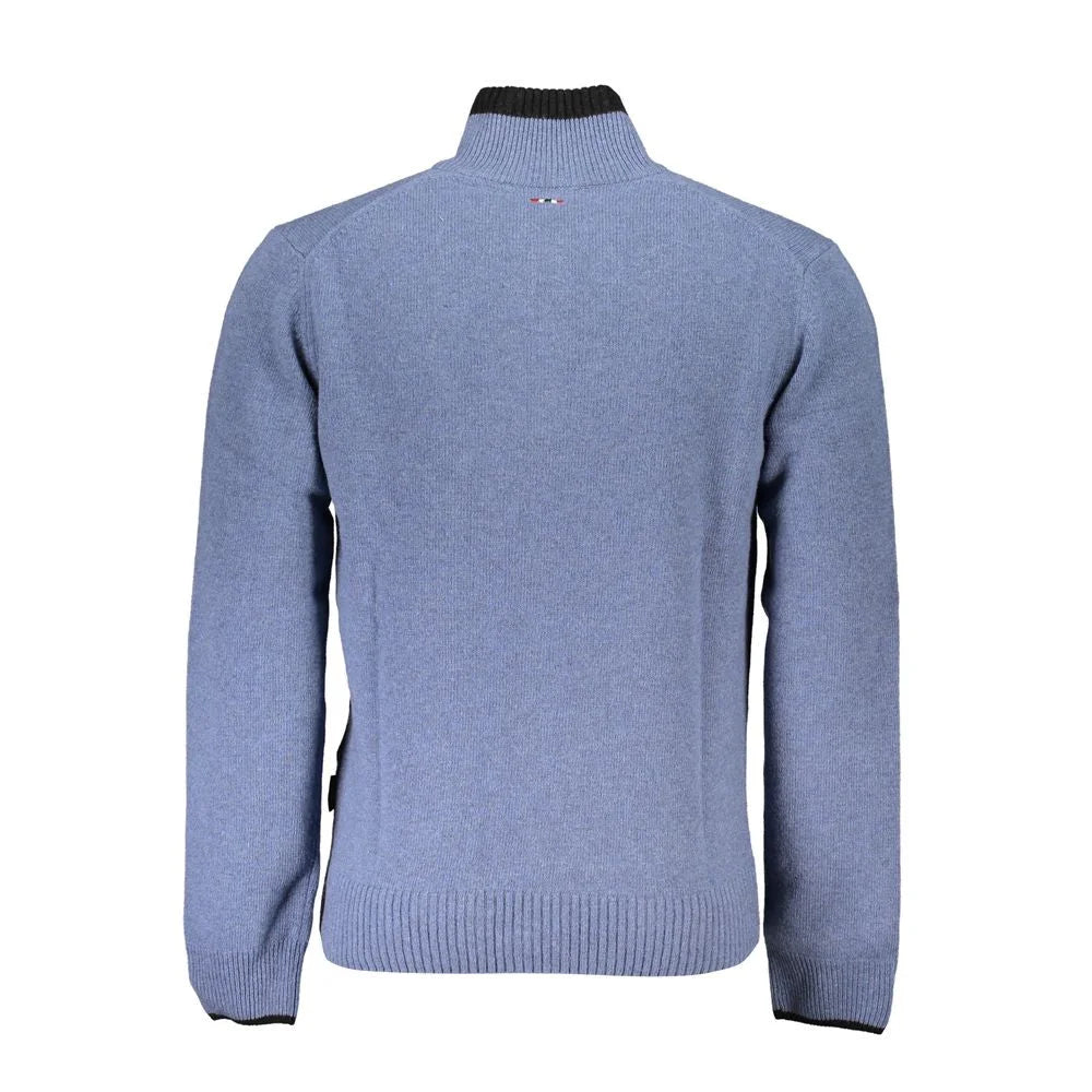 Napapijri Blue Fabric Sweater - Sweaters