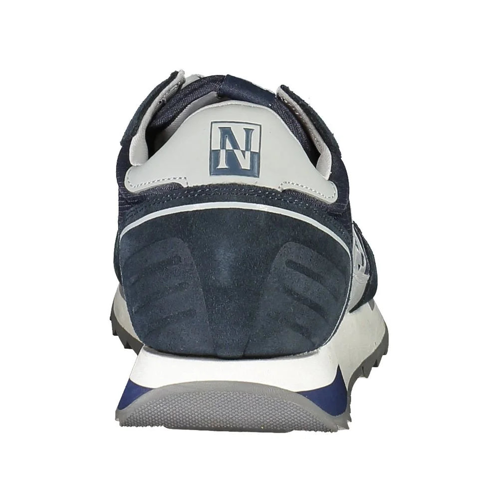 Napapijri Blue Leather Mens Sneaker - EU44/US11
