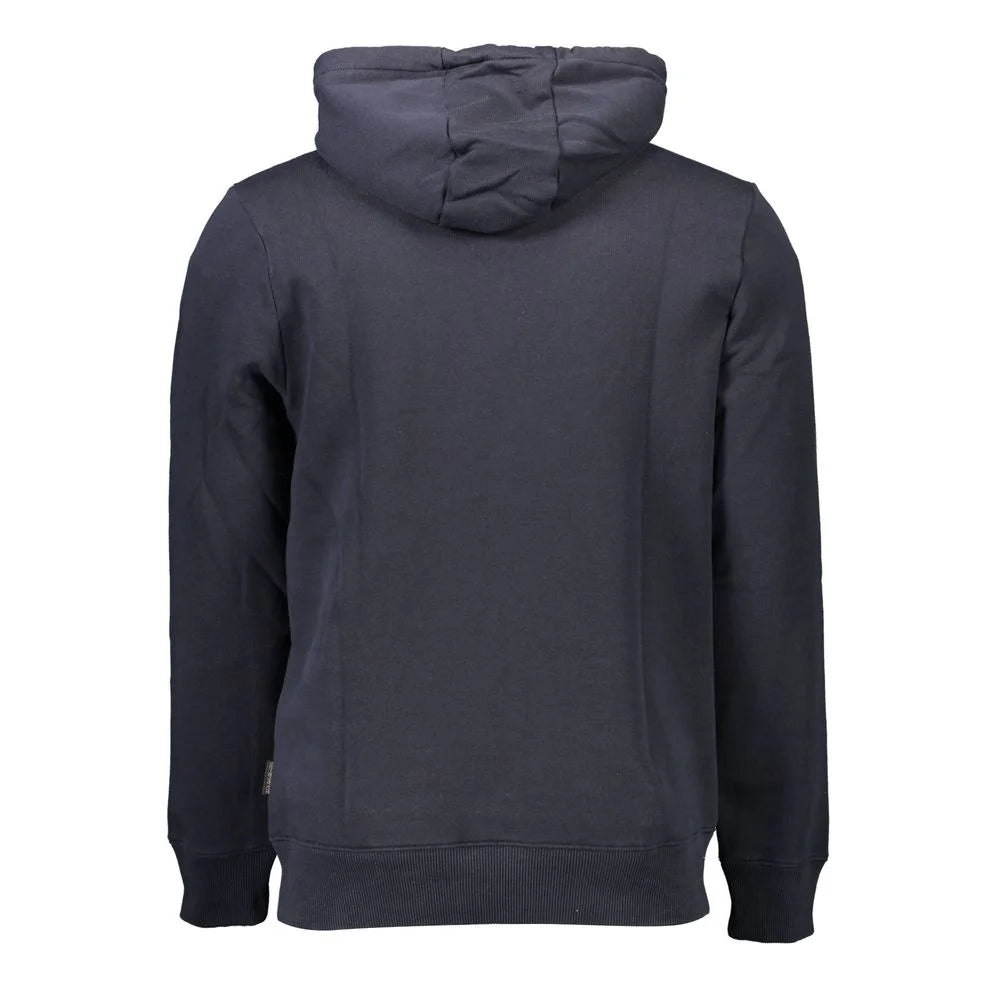 Napapijri Blue Organic Cotton Men Sweater - Hoodies