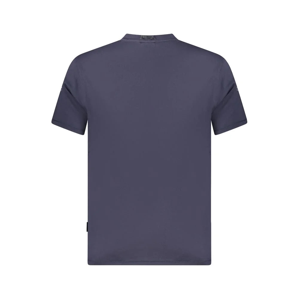Napapijri Blue Organic Cotton Men T-Shirt - T-Shirts