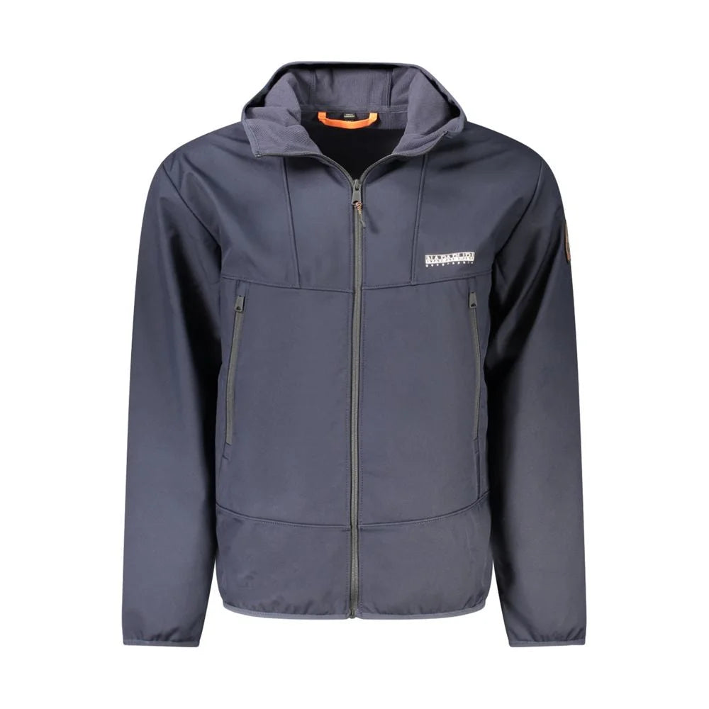Napapijri Blue Polyester Men Jacket