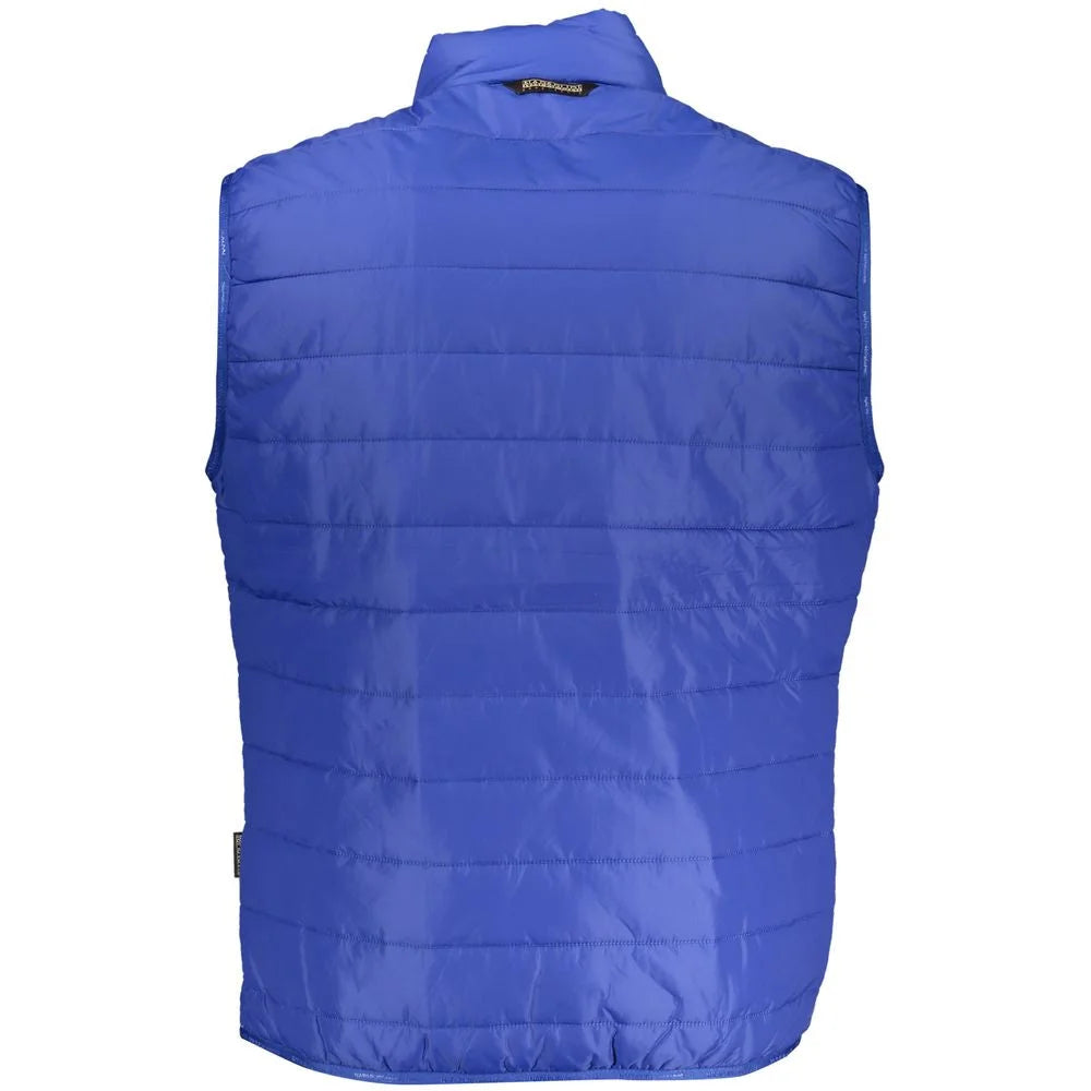 Napapijri Blue Polyester Men Jacket - S - Vests