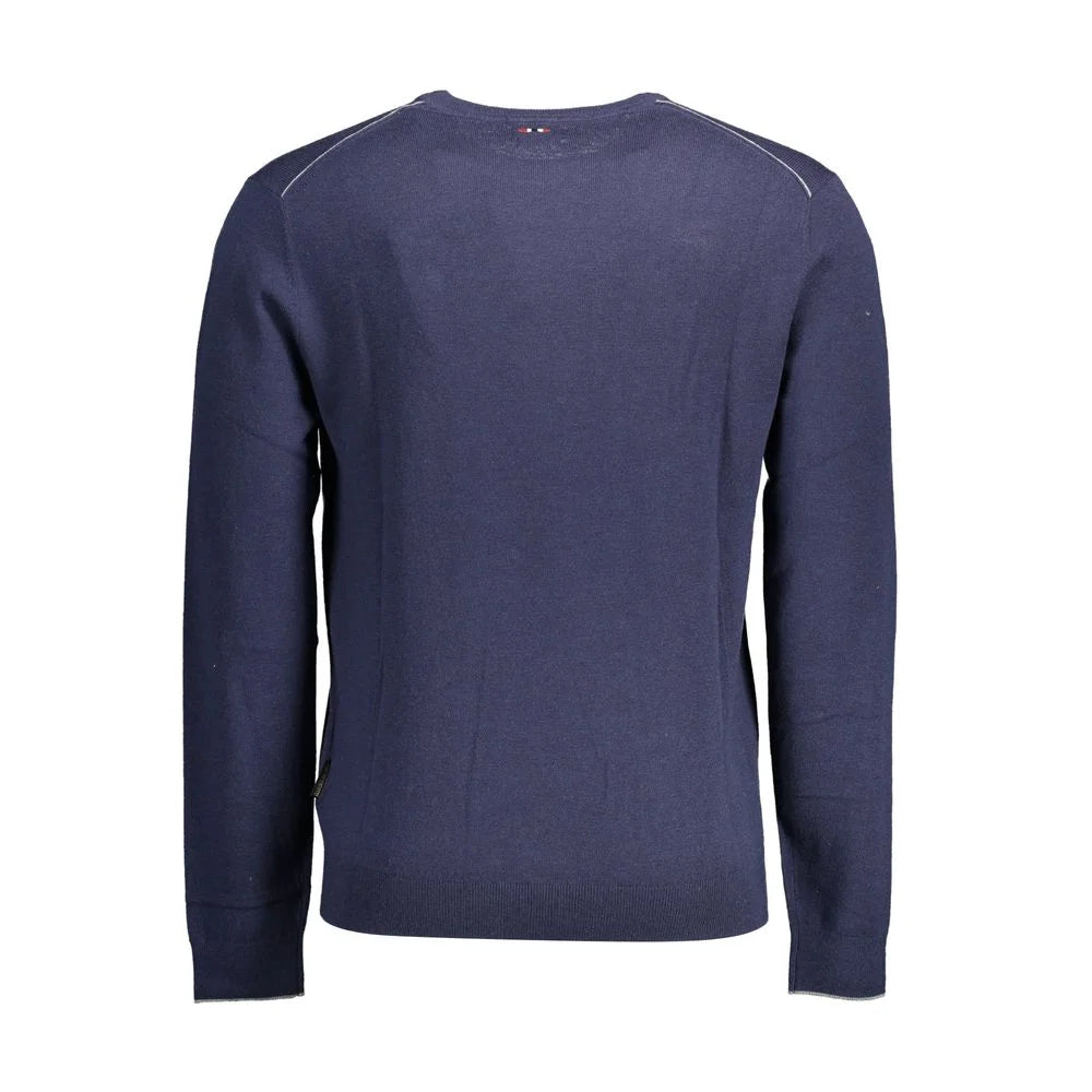 Napapijri Blue Wool Men Sweater - Sweaters