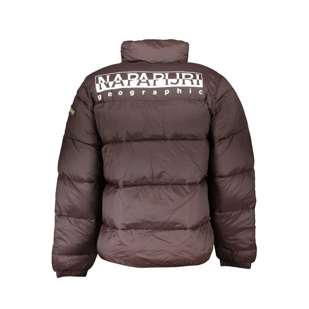 Napapijri Brown Polyamide Men Jacket - Puffer Jackets