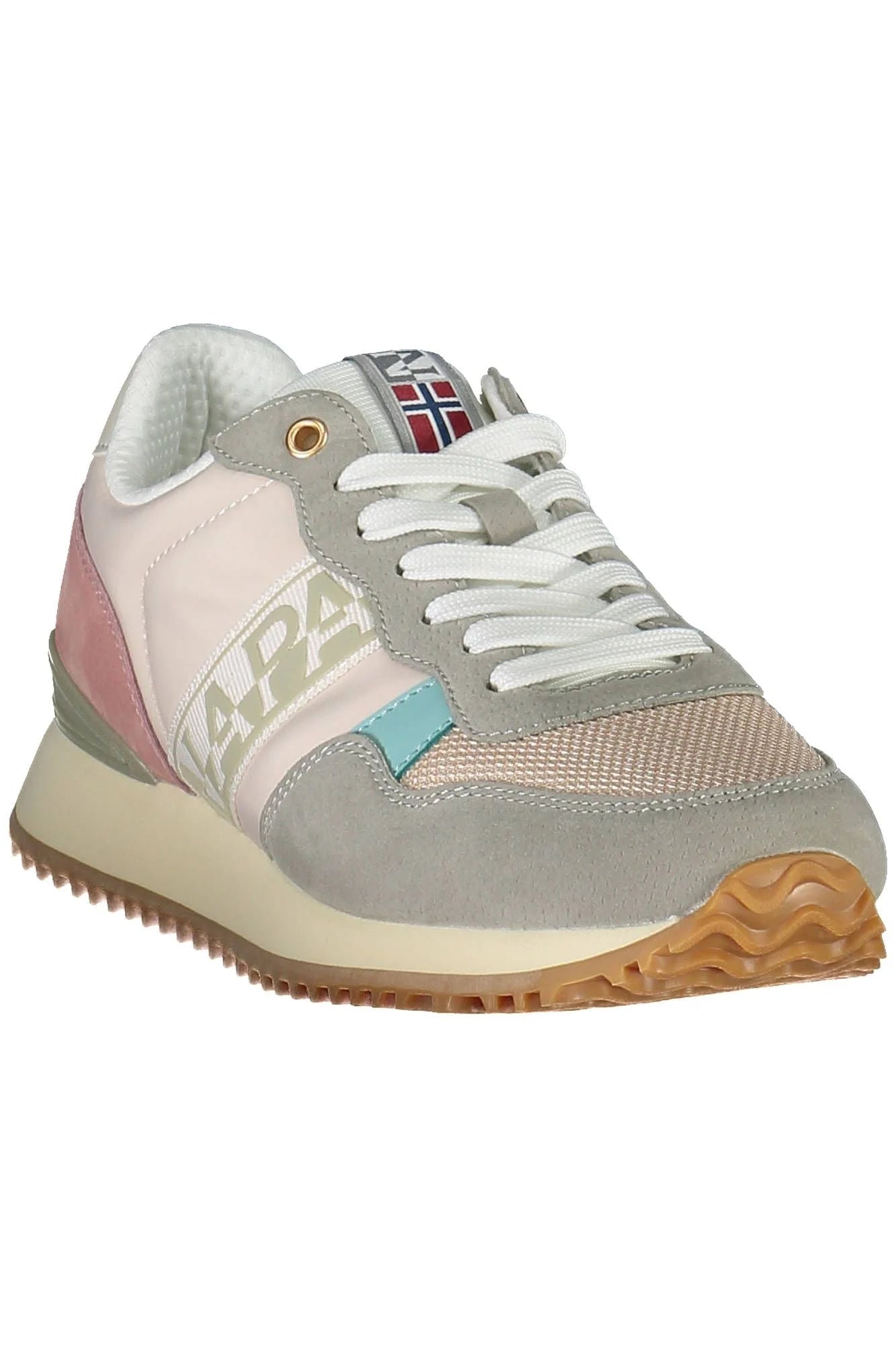 Napapijri Chic Pink Laced Sneakers with Logo Detail - EU38/US7.5 - Sneakers