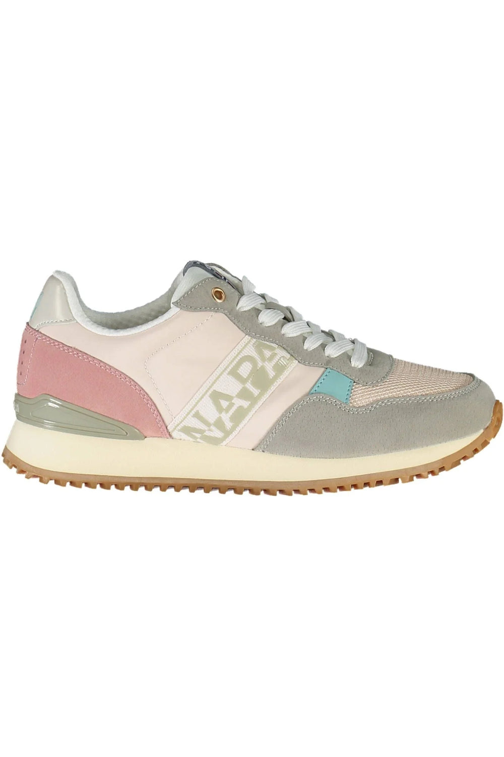 Napapijri Chic Pink Laced Sneakers with Logo Detail - EU38/US7.5 - Sneakers