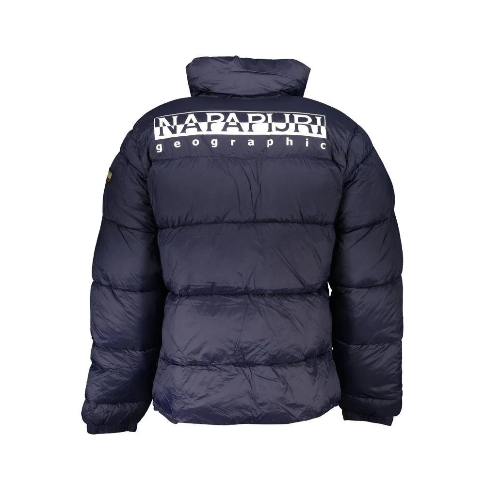 Napapijri Eco-Conscious Blue Jacket with Sleek Design - XL - Puffer Jackets