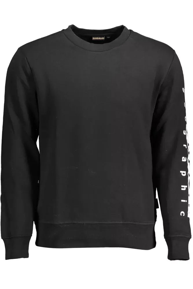 Napapijri Elevate Your Style with a Sleek Black Sweatshirt - XXL - Sweatshirts