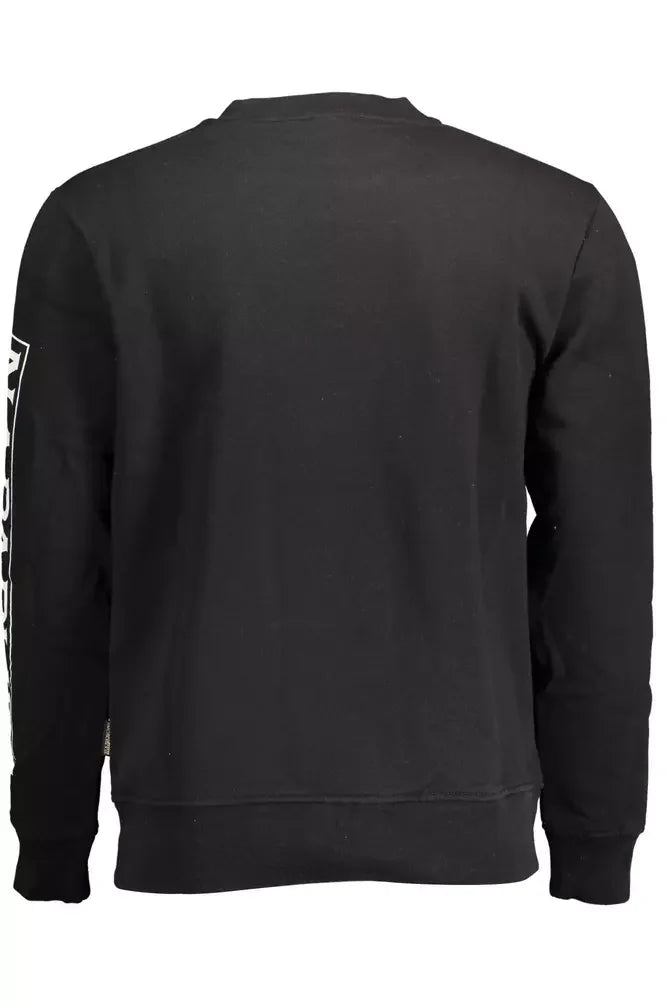Napapijri Elevate Your Style with a Sleek Black Sweatshirt - XXL - Sweatshirts