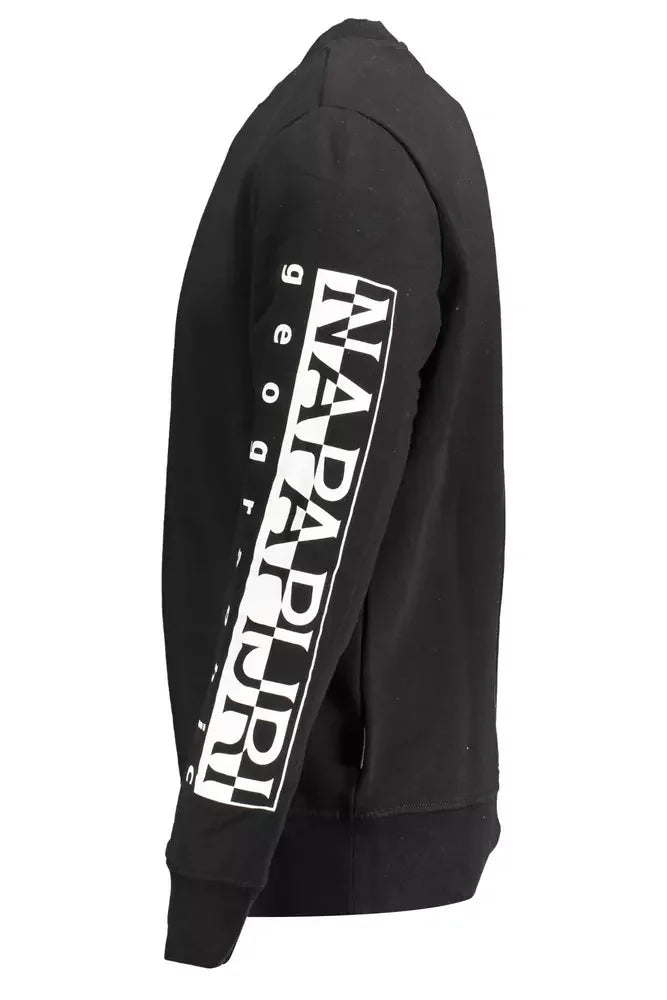 Napapijri Elevate Your Style with a Sleek Black Sweatshirt - XXL - Sweatshirts