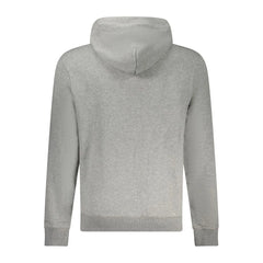 Napapijri Gray Cotton Men Sweater - Hoodies