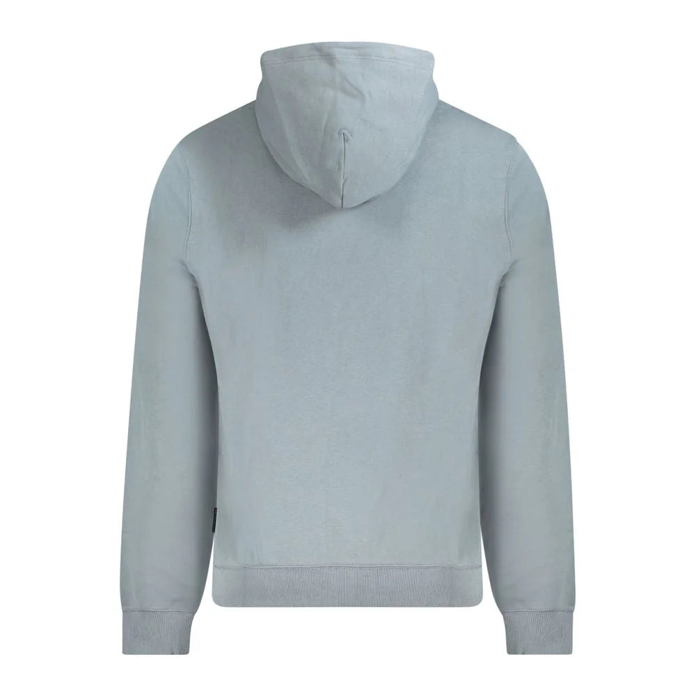Napapijri Gray Cotton Men Sweater - L - Hoodies