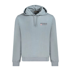Napapijri Gray Cotton Men Sweater - L - Hoodies