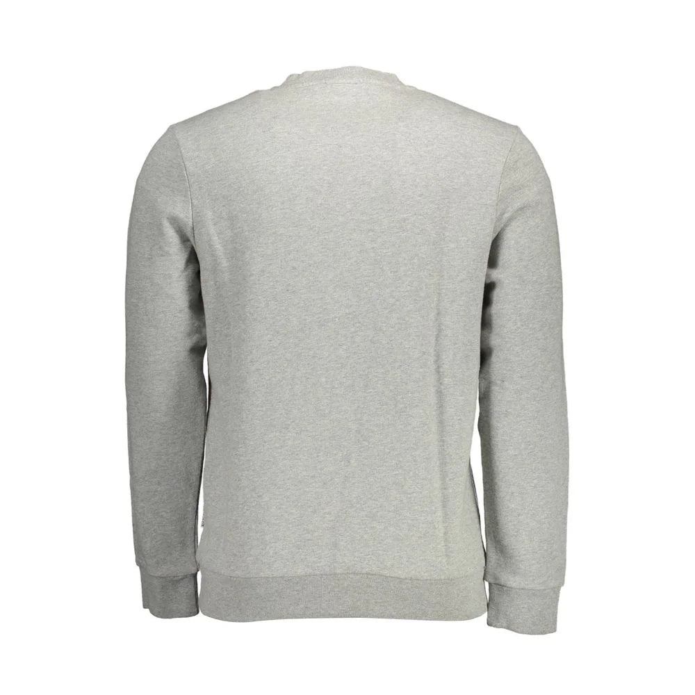 Napapijri Gray Cotton Men Sweater - Sweatshirts