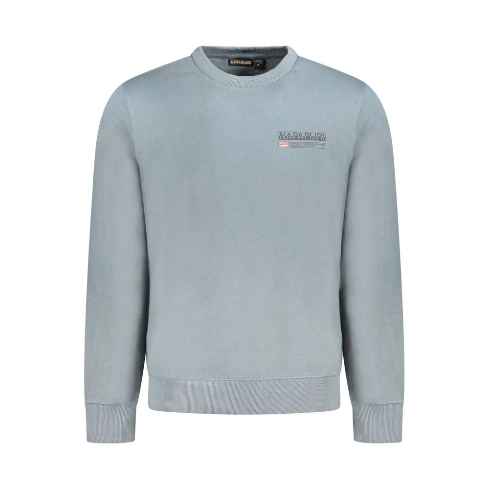 Napapijri Gray Cotton Men Sweater - Sweatshirts