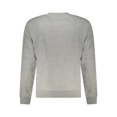 Napapijri Gray Cotton Men Sweater - Sweatshirts