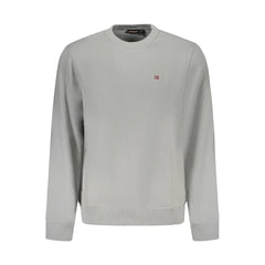 Napapijri Gray Cotton Men Sweater - Sweatshirts