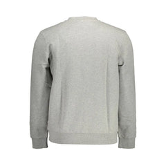 Napapijri Gray Cotton Men Sweater - XXL - Sweatshirts