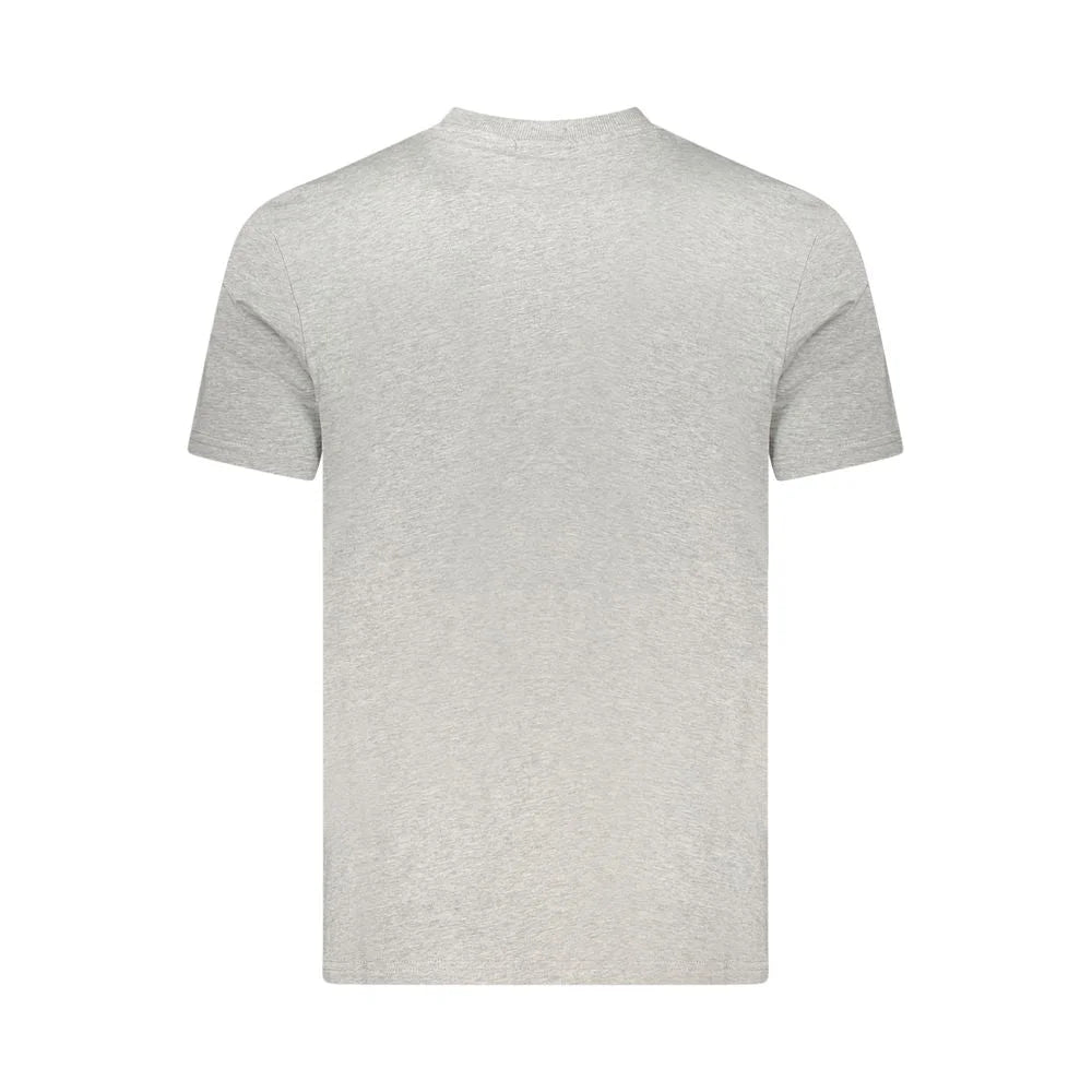 Napapijri Gray Cotton Men T-Shirt