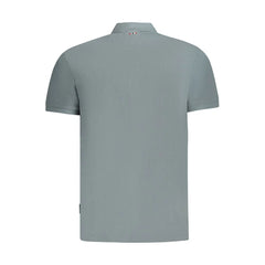 Napapijri Gray Cotton Mens Polo Shirt