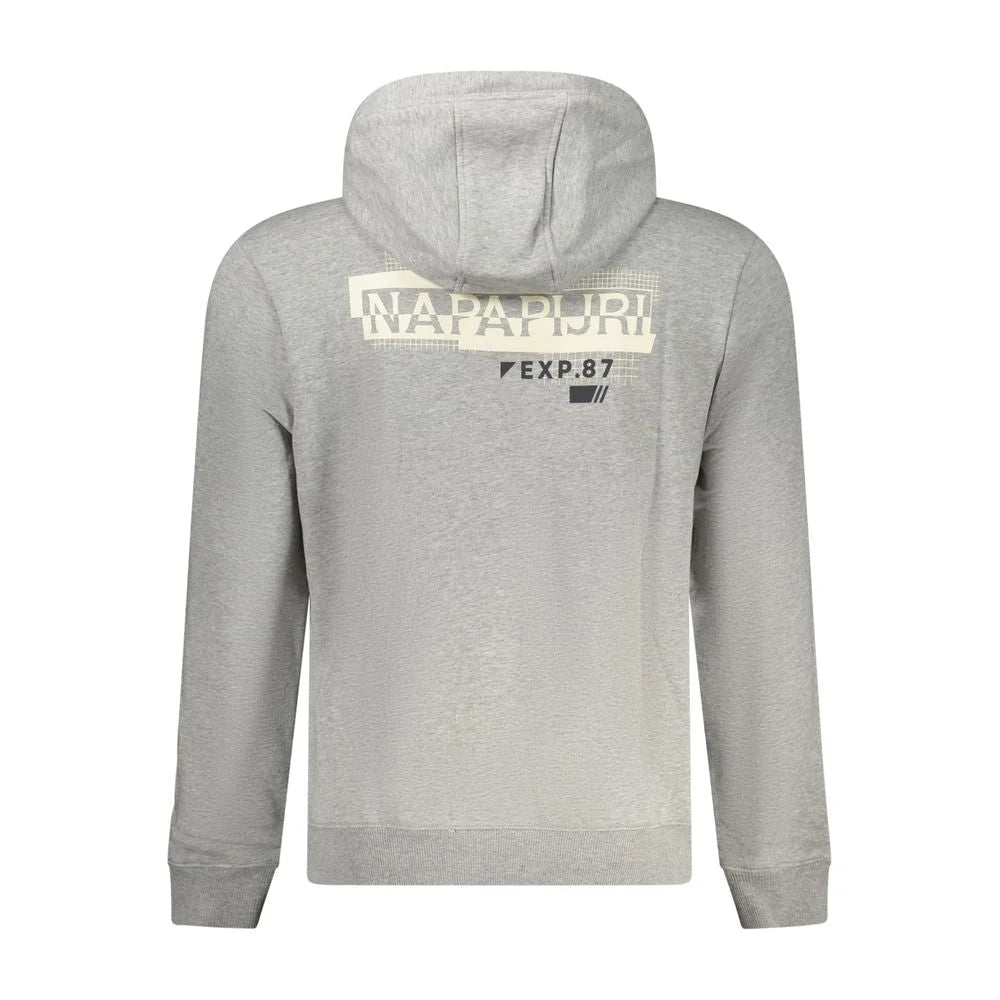 Napapijri Gray Cotton Sweatshirt
