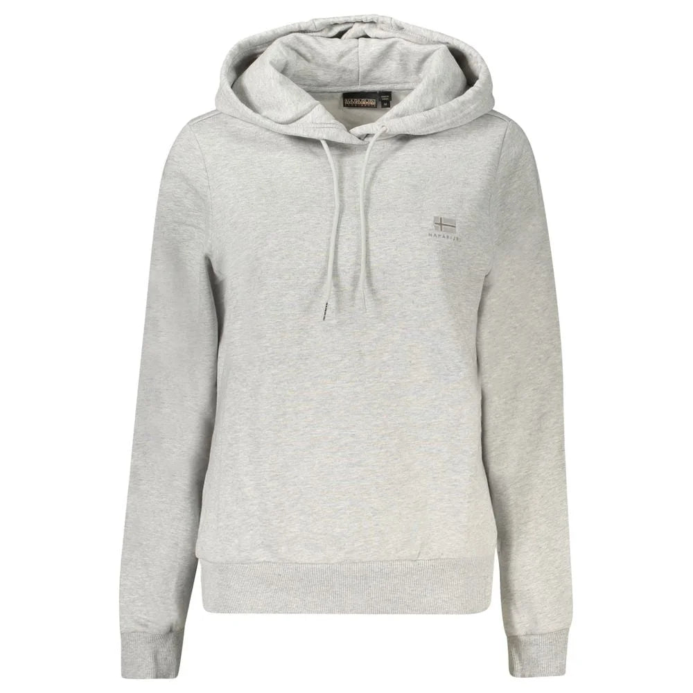 Napapijri Gray Cotton Women Sweater - Hoodies
