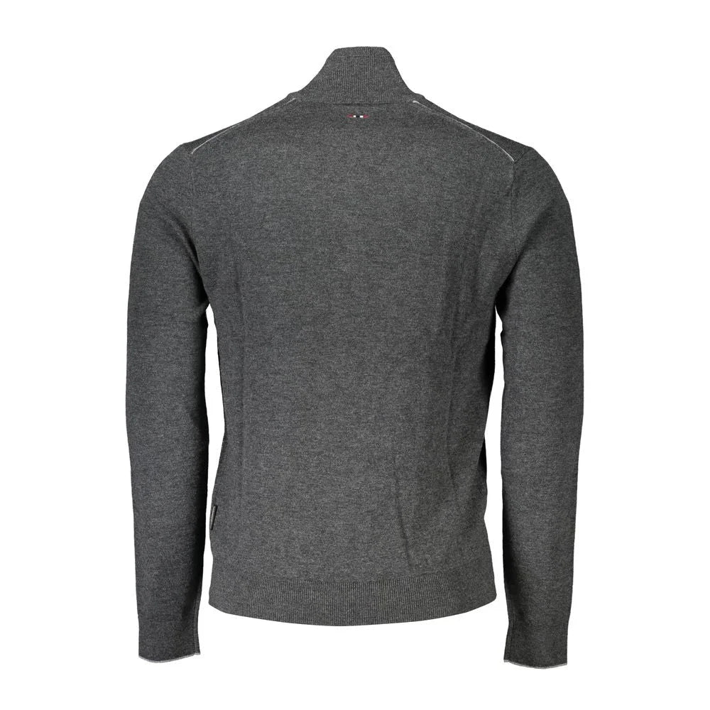 Napapijri Gray Fabric Men Sweater - Sweaters