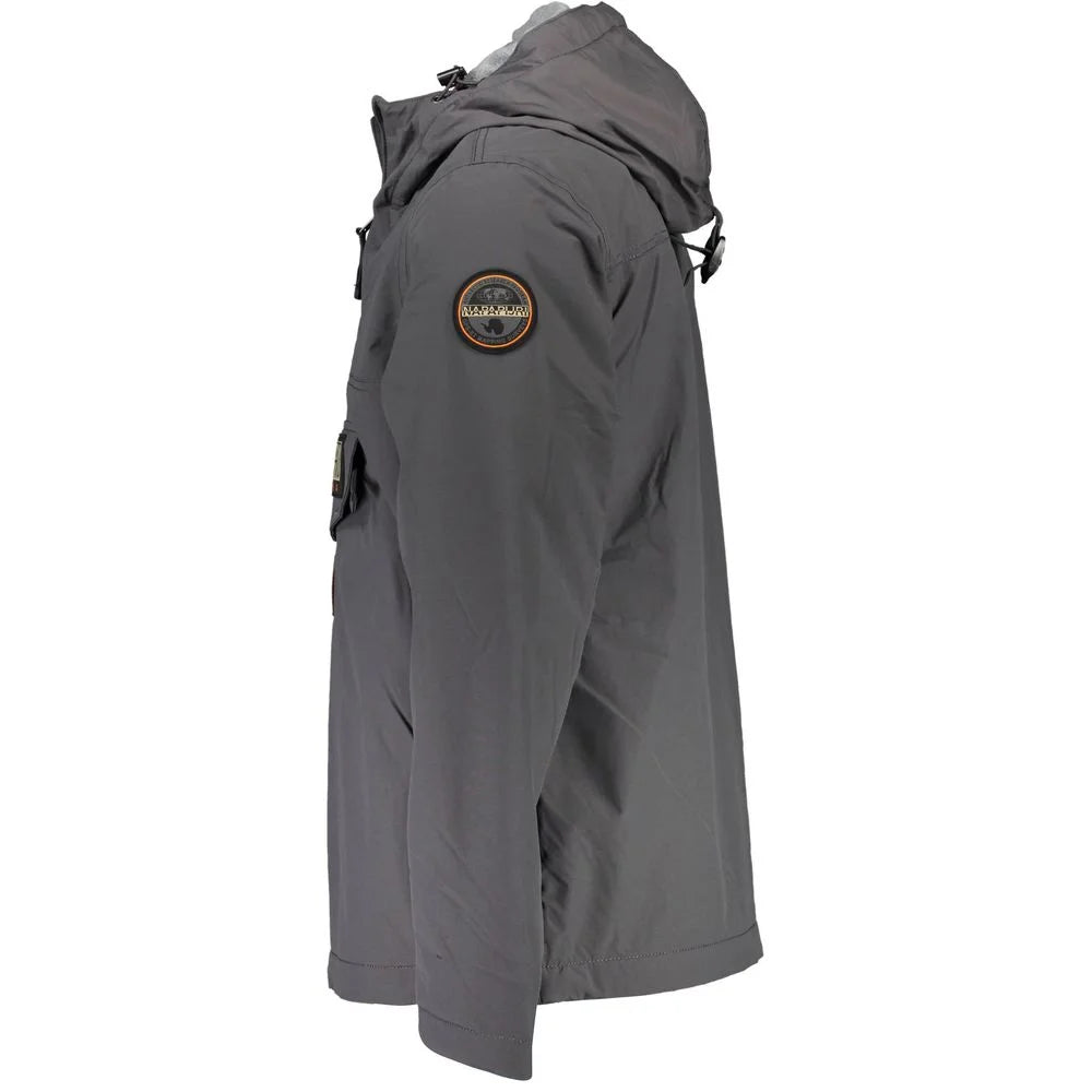 Napapijri Gray Polyamide Jackets & Coat - Rain Coats