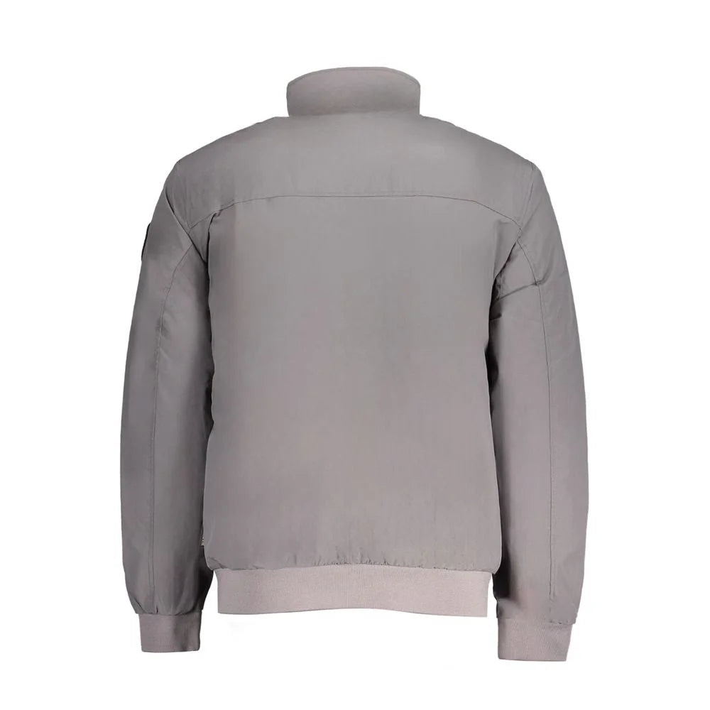 Napapijri Gray Polyamide Men Jacket - S - Bomber Jackets